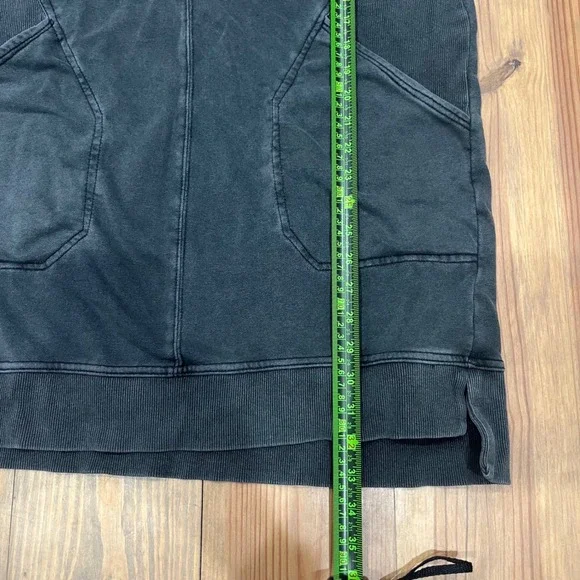 Entro Black Wash Sleeveless Quarter Zip Sweatshirt Dress M - Picture 7 of 8